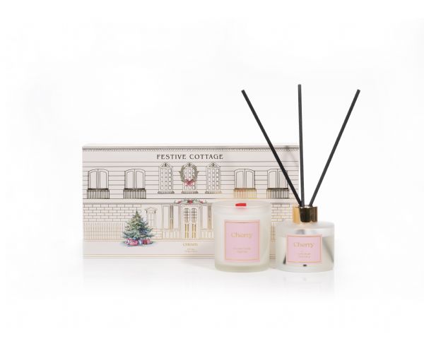 Festive Cottage Collection Candle and...